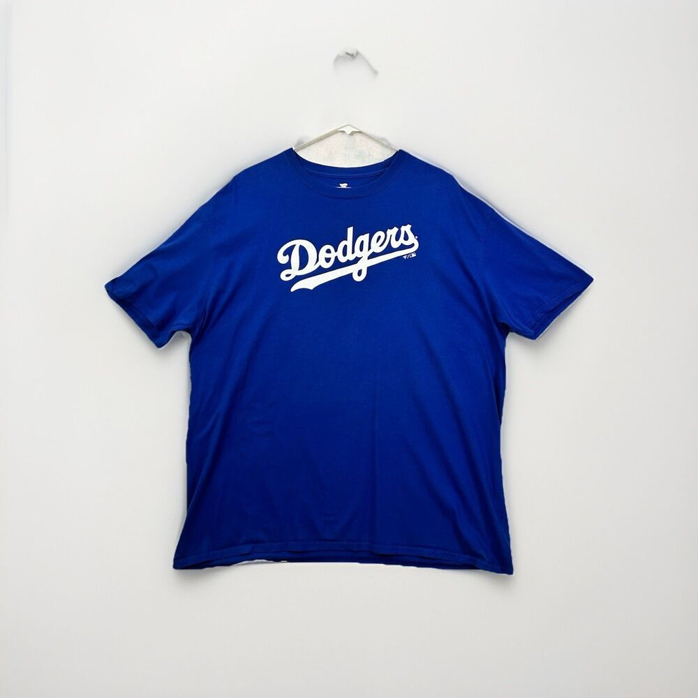 Fanatics LA Dodgers Blue T-Shirt Mens 2XL Major League Baseball 100% Cotton Tee